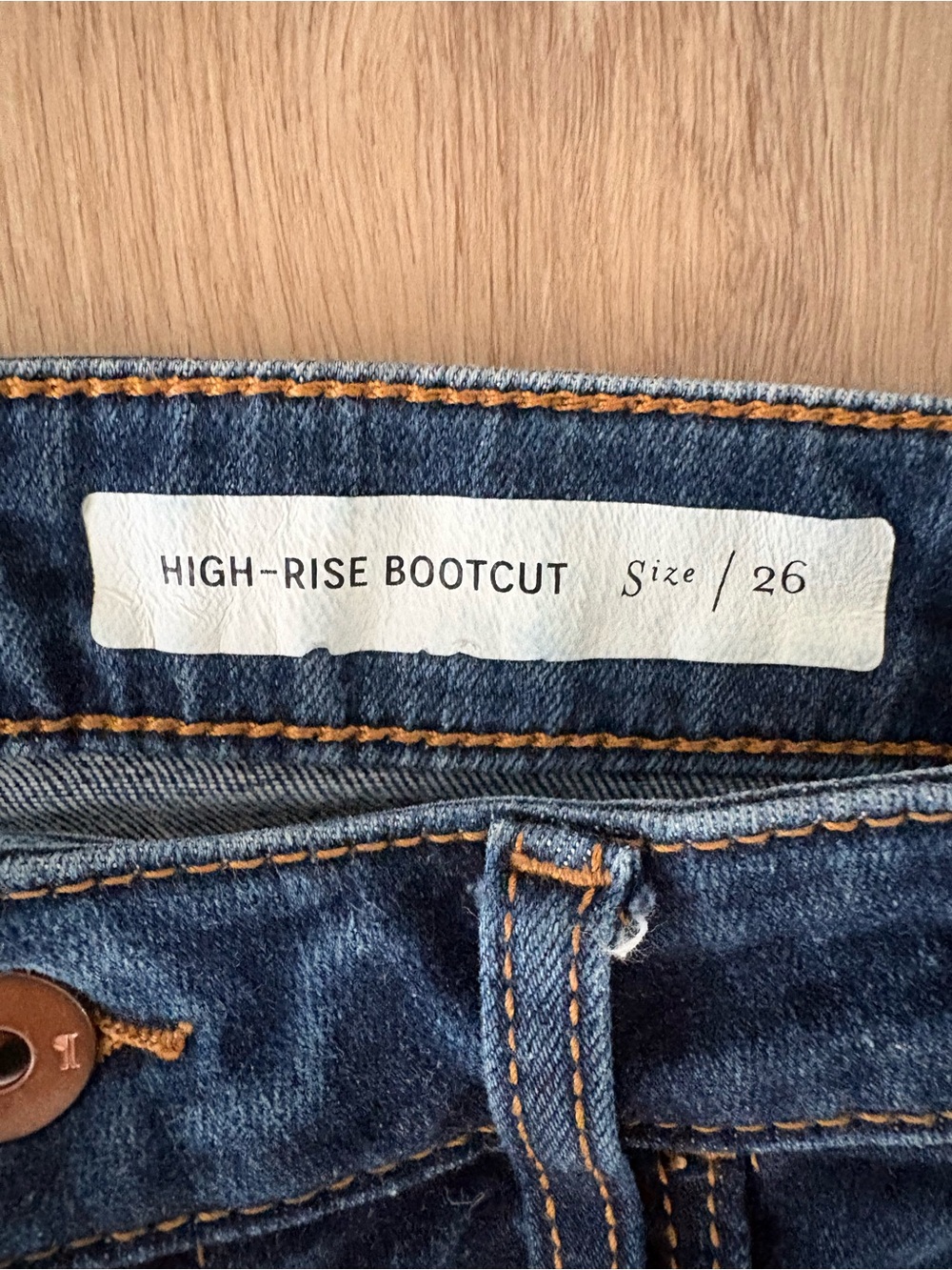 Pilcro and the Letterpress Anthropologie High Rise Bootcut Jeans Women’s 26 - Picture 3 of 9
